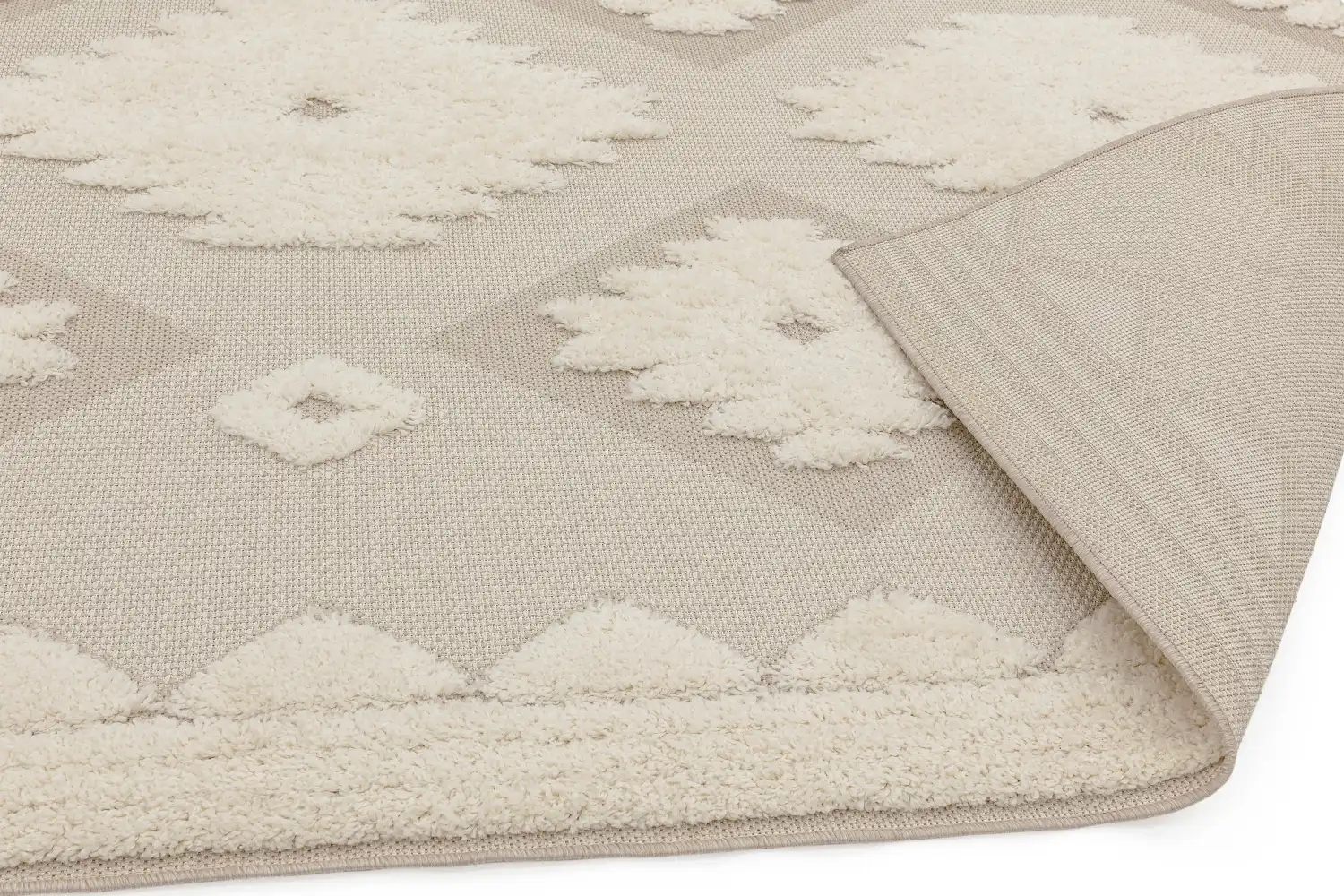 Monty MN02 Natural Cream Tribal Rug - Image 4