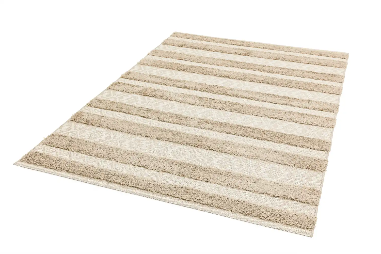 Monty MN04 Natural Cream Stripe Rug