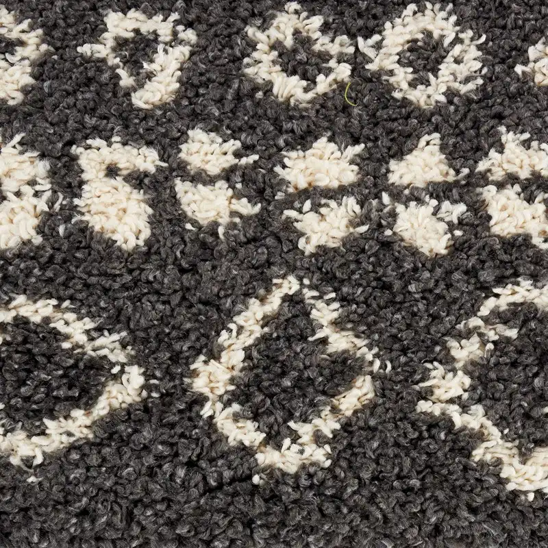 Moroccan Shag MRS02 Charcoal Rug - Image 4