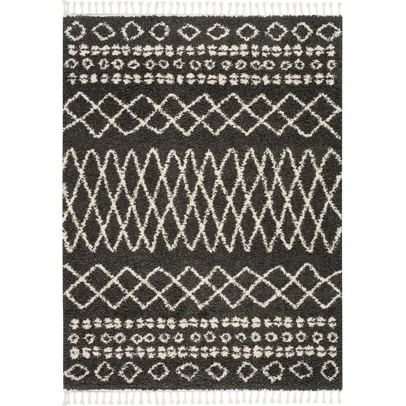Moroccan Shag MRS02 Charcoal Rug - Image 5