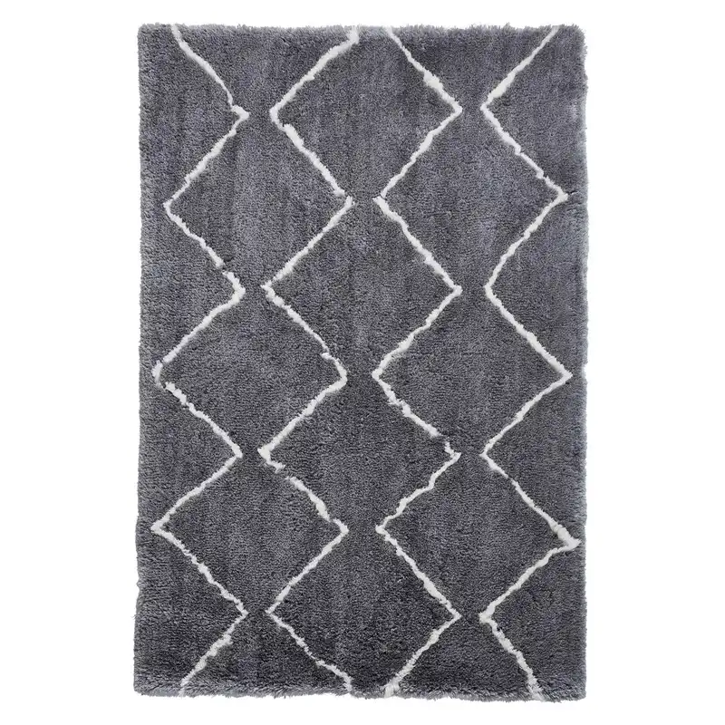 Morocco Think 3742 Grey Cream Rug - Image 5