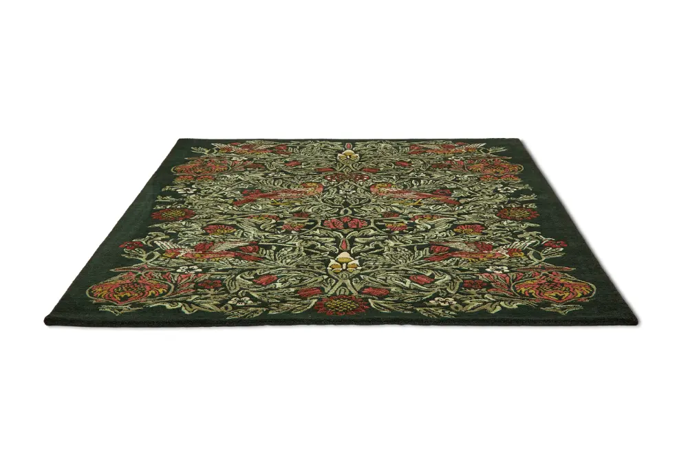Morris & Co Bird Tump Green 128307 Rug - Image 5