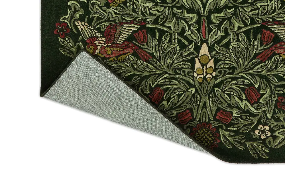 Morris & Co Bird Tump Green 128307 Rug - Image 7