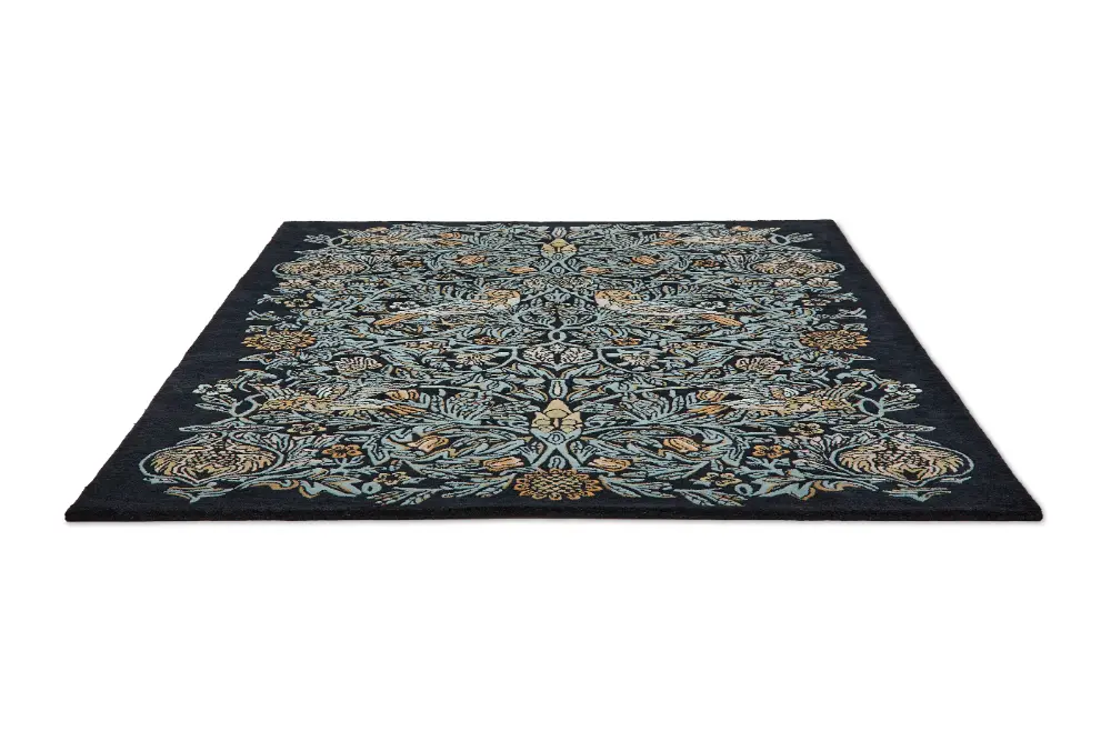 Morris & Co Bird Webbs Blue 128308 Rug - Image 5