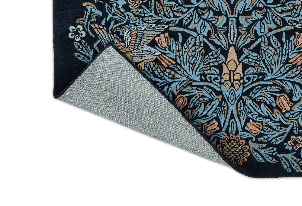 Morris & Co Bird Webbs Blue 128308 Rug - Image 7