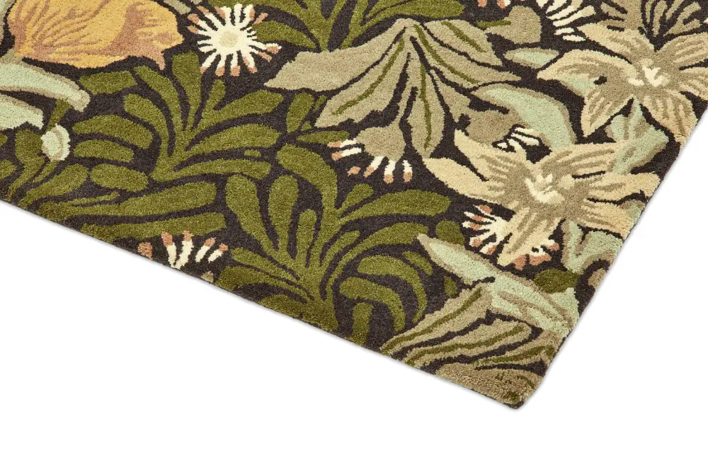 Morris & Co Bower Twining Vine Green 128207 Rug - Image 6
