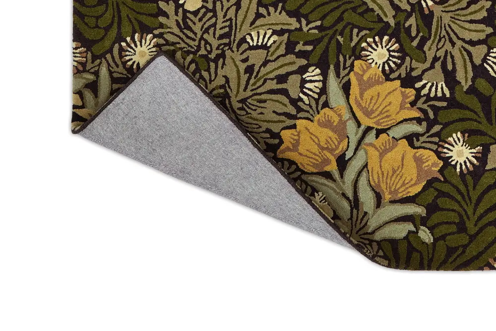 Morris & Co Bower Twining Vine Green 128207 Rug - Image 7