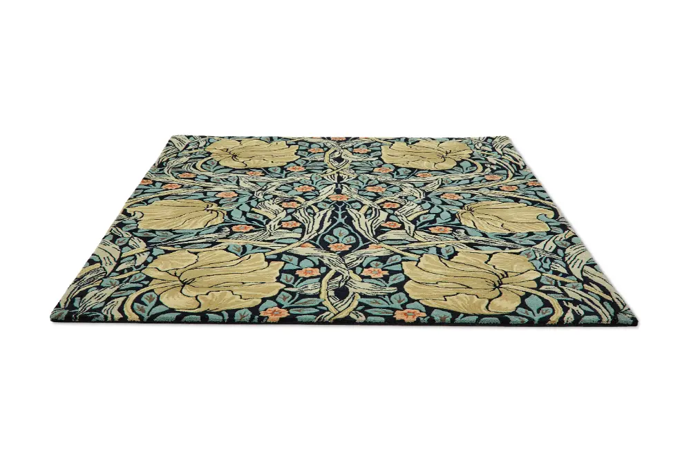 Morris & Co Pimpernel Indigo 028818 Rug - Image 8