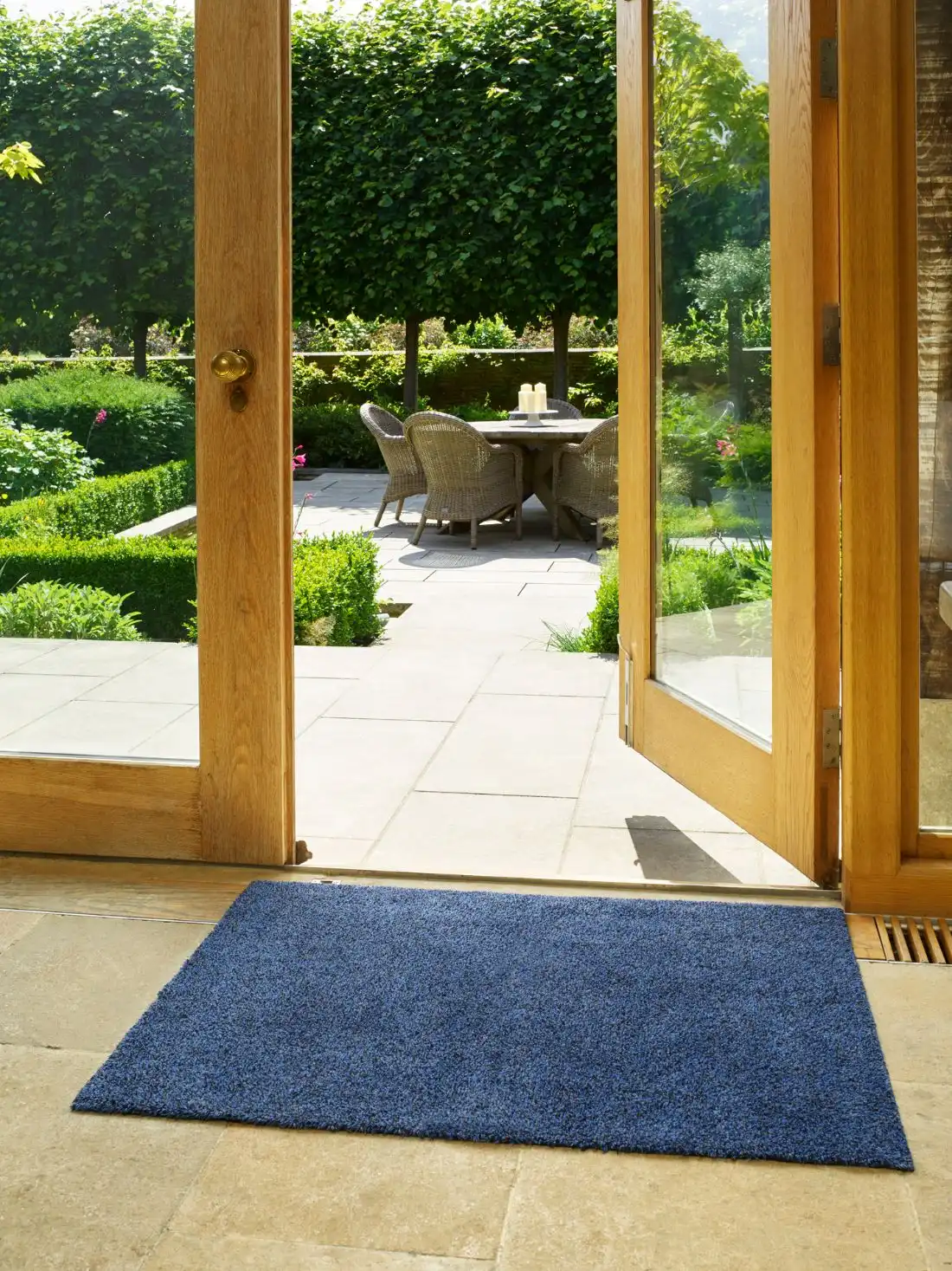 Multi Grip Blue Rug