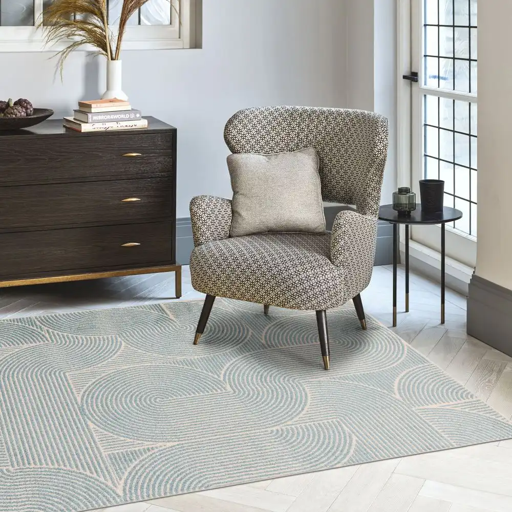 Muse MU02 Blue Swirl Rug