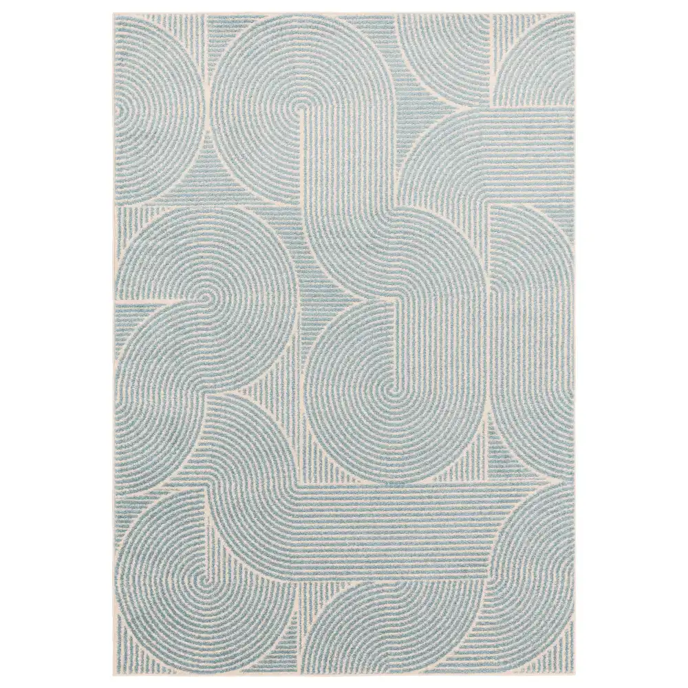 Muse MU02 Blue Swirl Rug - Image 2