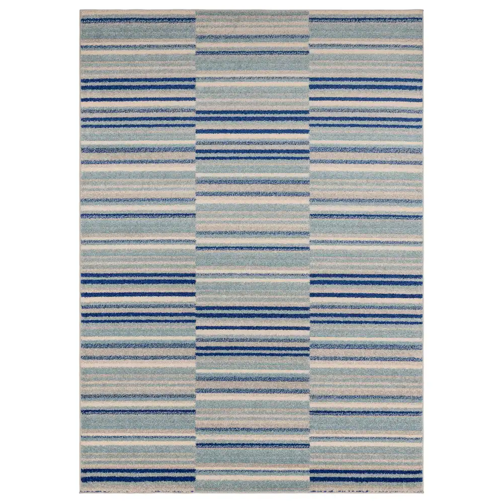 Muse MU05 Blue Stripe Rug - Image 2