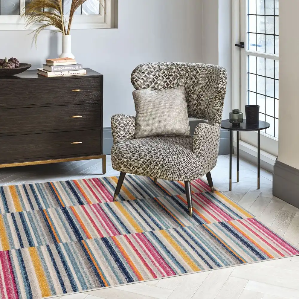 Muse MU06 Multi Stripe Rug