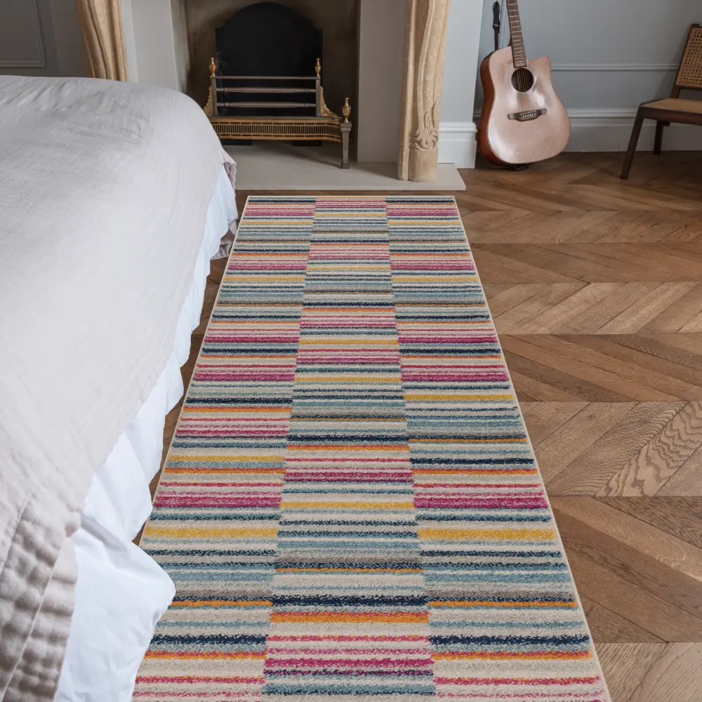 Muse MU06 Multi Stripe Rug - Image 2