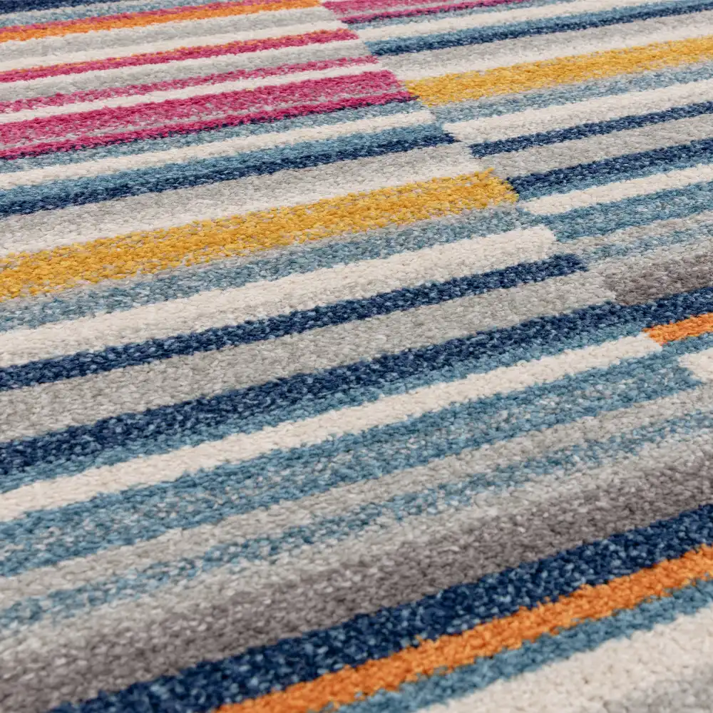 Muse MU06 Multi Stripe Rug - Image 4