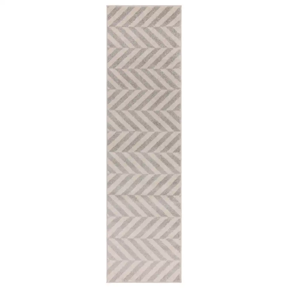 Muse MU07 Grey Chevron Rug - Image 3
