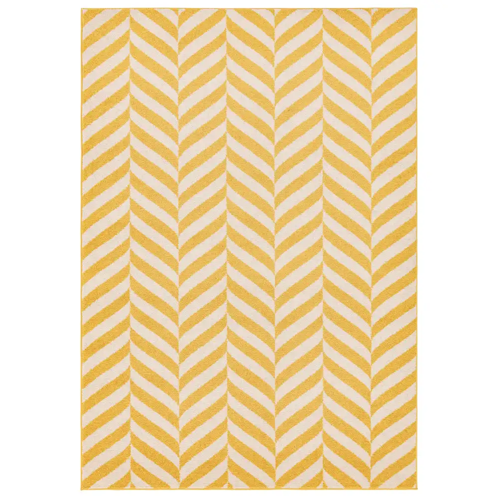 Muse MU08 Yellow Chevron Rug - Image 2