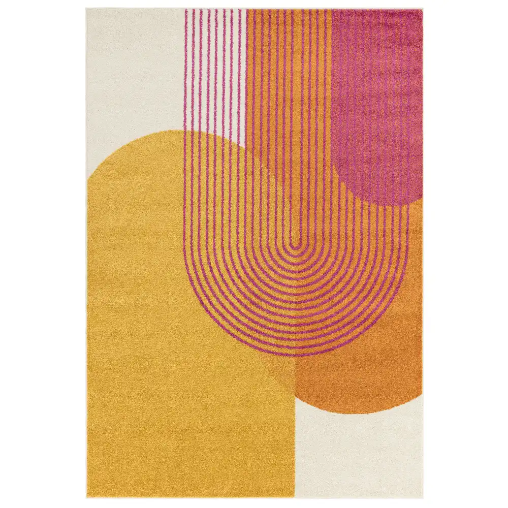 Muse MU13 Orange Retro Rug - Image 3