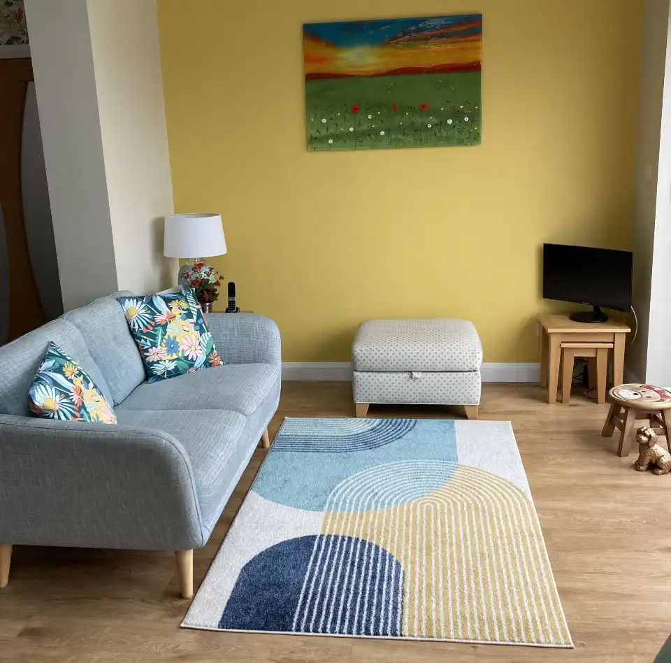 Muse MU15 Blue Retro Rug - Image 3