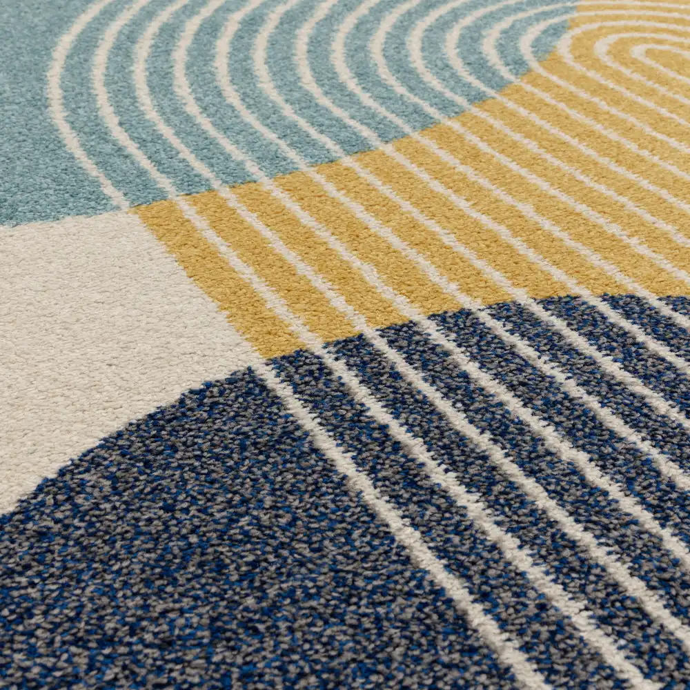 Muse MU15 Blue Retro Rug - Image 8