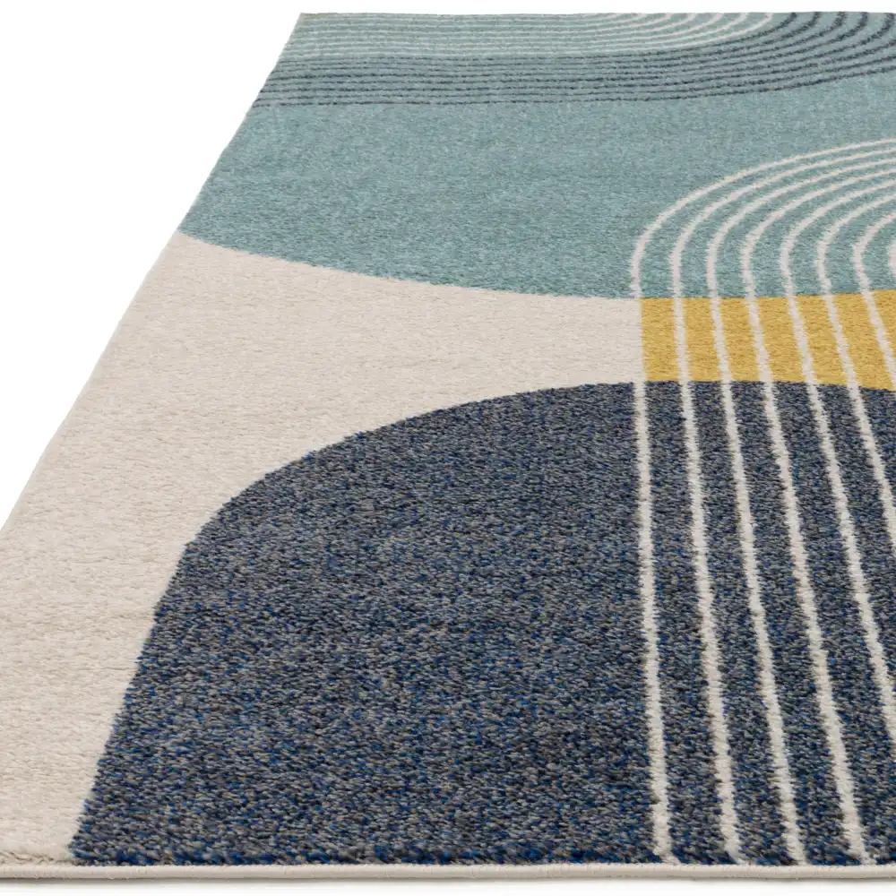 Muse MU15 Blue Retro Rug - Image 9