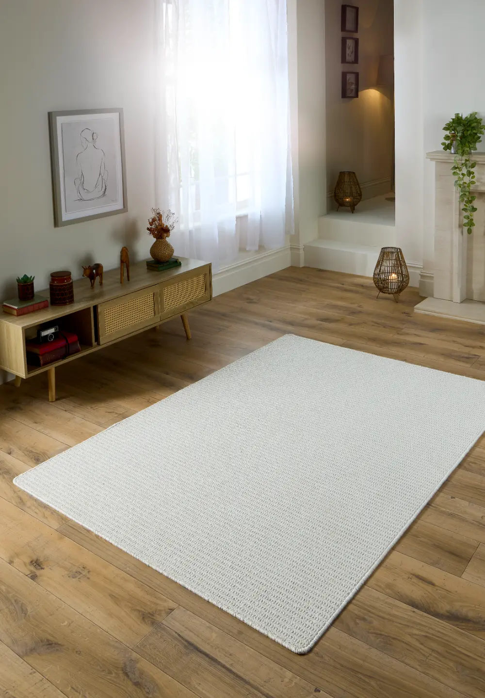 My Sculptured Washable Waffle Texture Ivory - Image 12