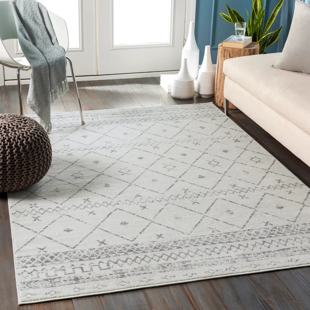 Mya Berber Global White Rug