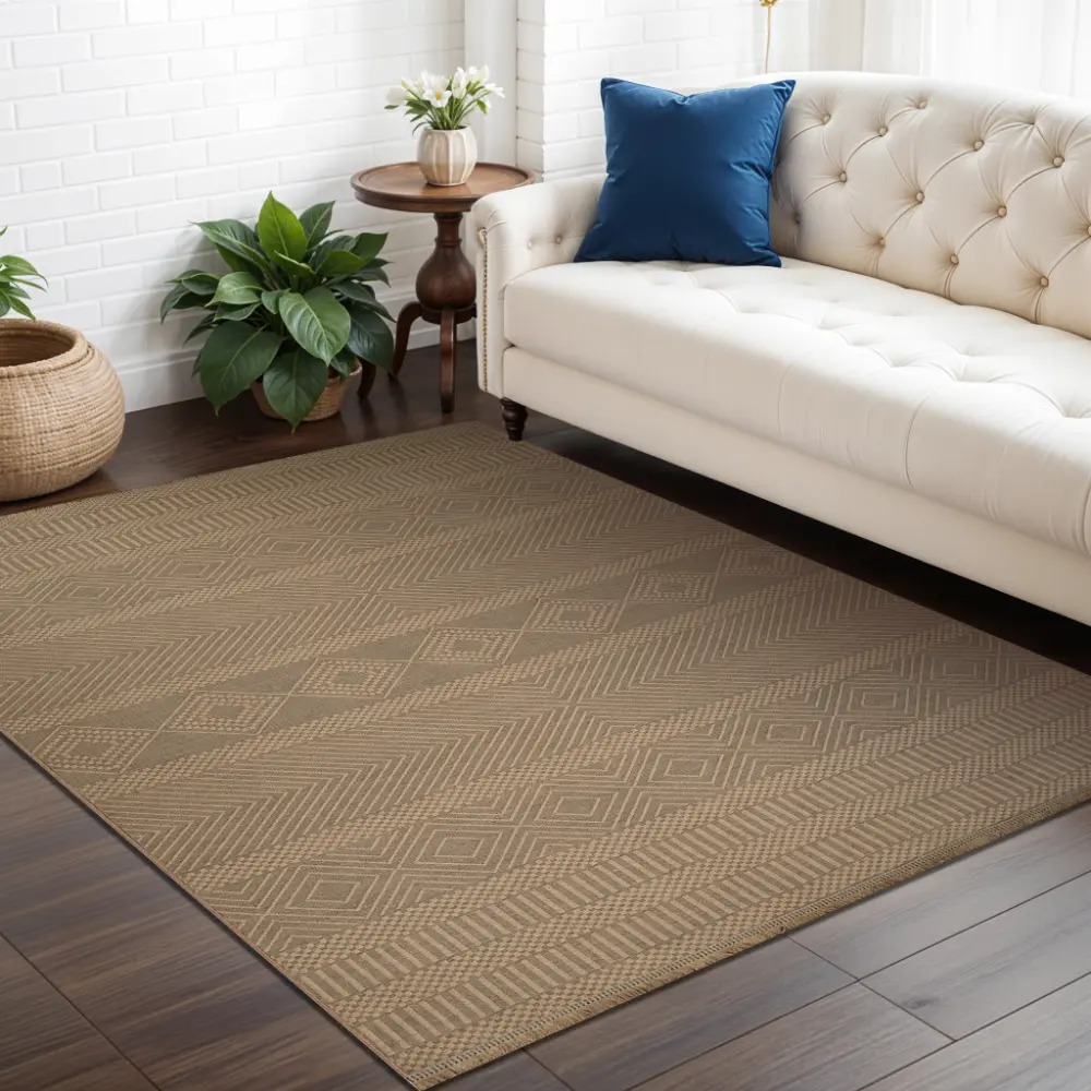 Mythri Cottage Tan Machine Washable Jute Rug - Image 2