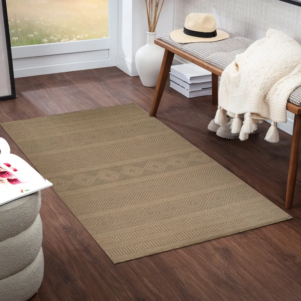 Mythri Cottage Tan Machine Washable Jute Rug - Image 7