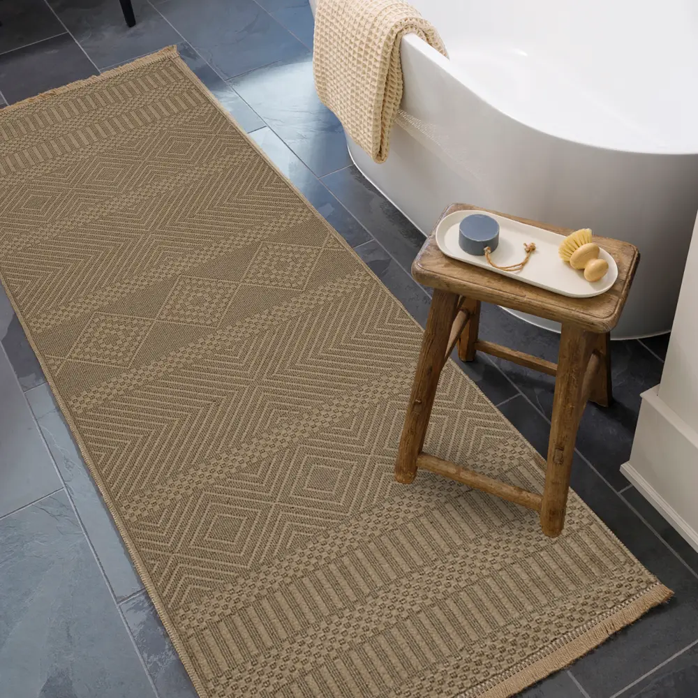 Mythri Cottage Tan Machine Washable Jute Rug - Image 8