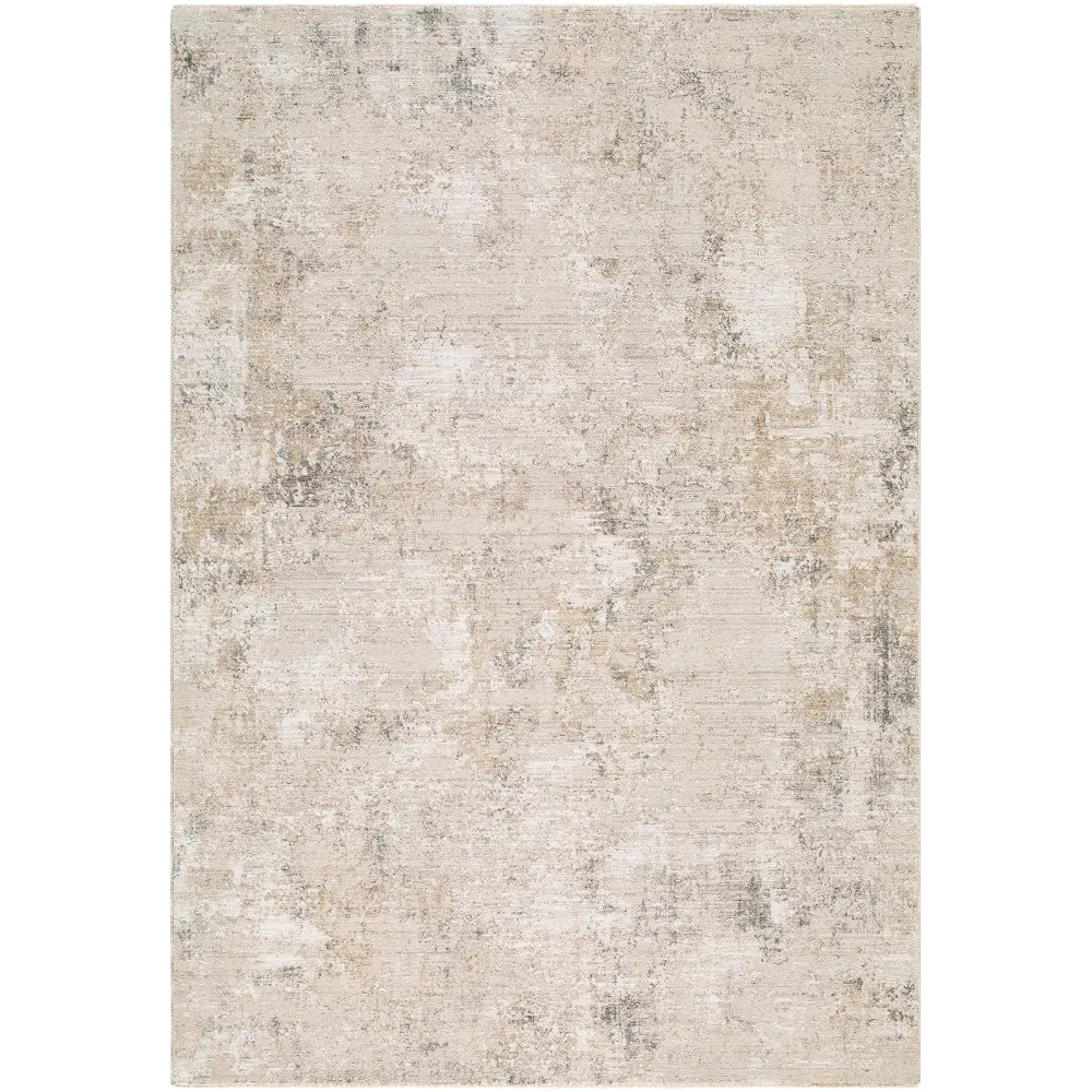 Nathan Abstract Beige Grey Brown Modern Marble Fringe Living Dining Bedroom Rug NTH2303 - Image 8