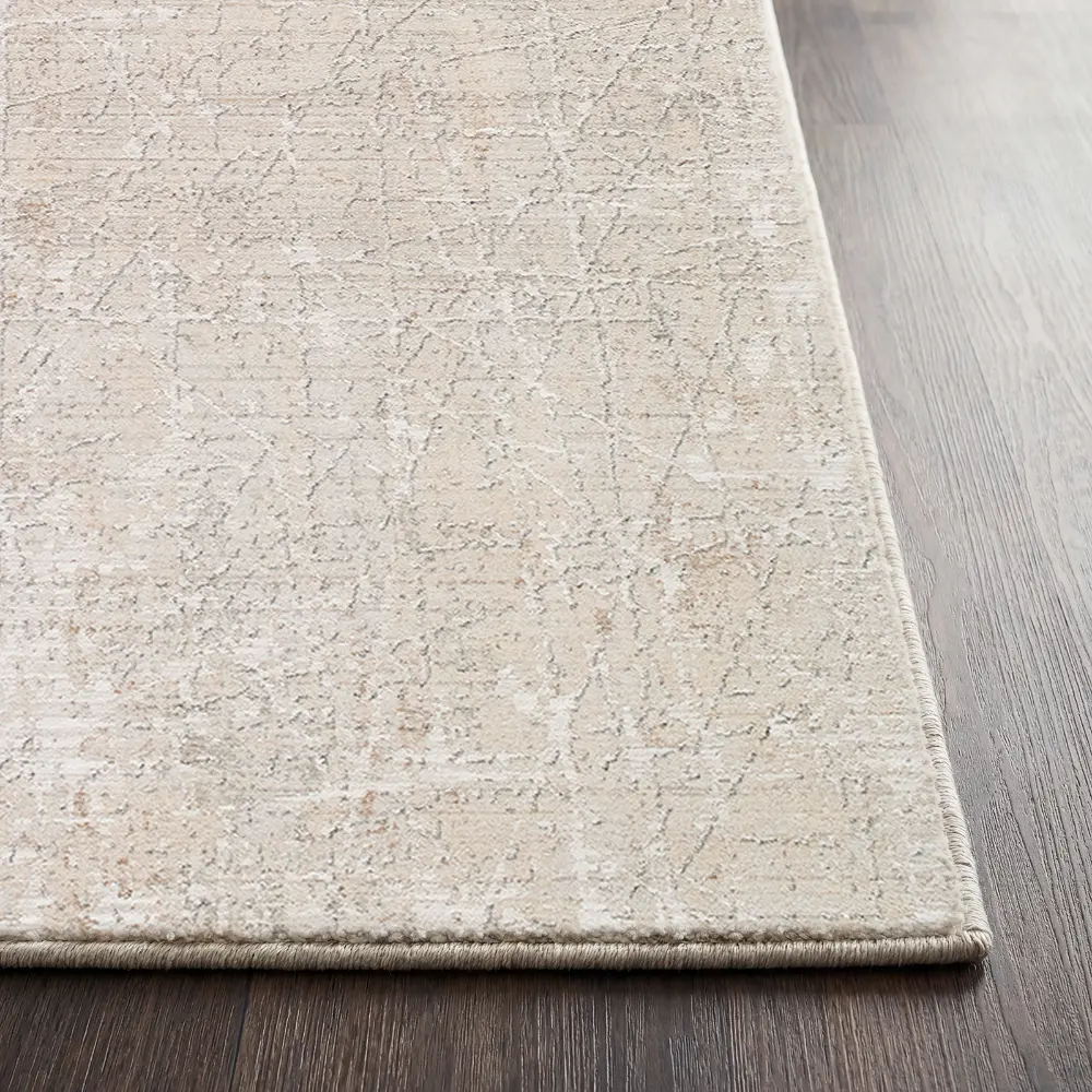 Nathan Modern Grey Beige Brown Graphic Fringe Living Dining Bedroom Rug NTH2300 - Image 8