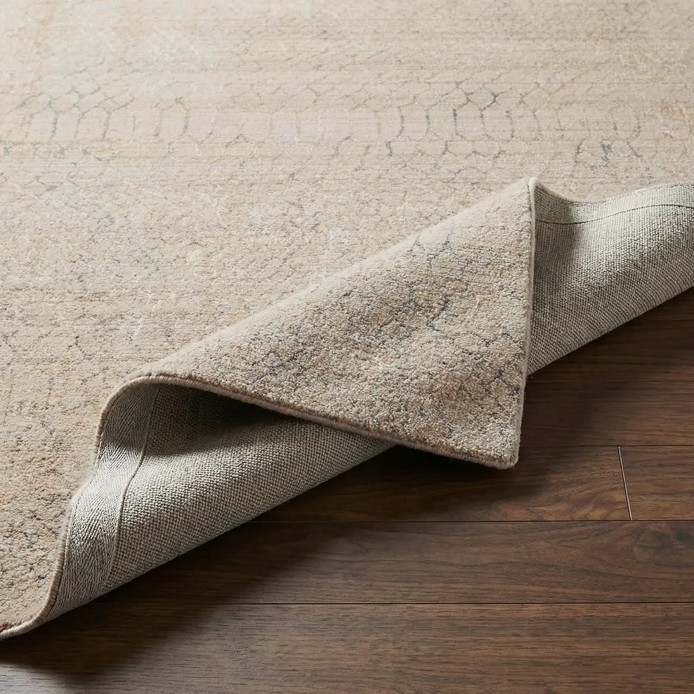 Nathan Modern Grey Beige Brown Graphic Fringe Living Dining Bedroom Rug NTH2301 - Image 7