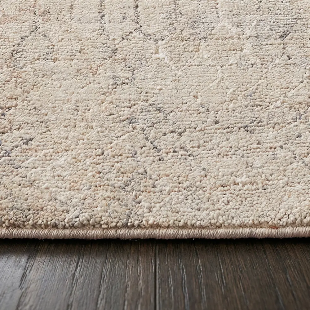 Nathan Modern Grey Beige Brown Graphic Fringe Living Dining Bedroom Rug NTH2301 - Image 8