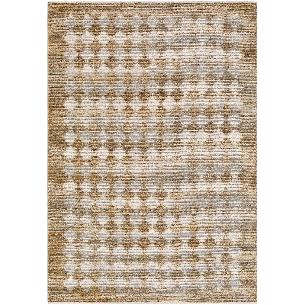 Myrtle Avenue V Galey Alix X Livabliss Scandi Geometric Taupe/Mustard Rug - Image 5