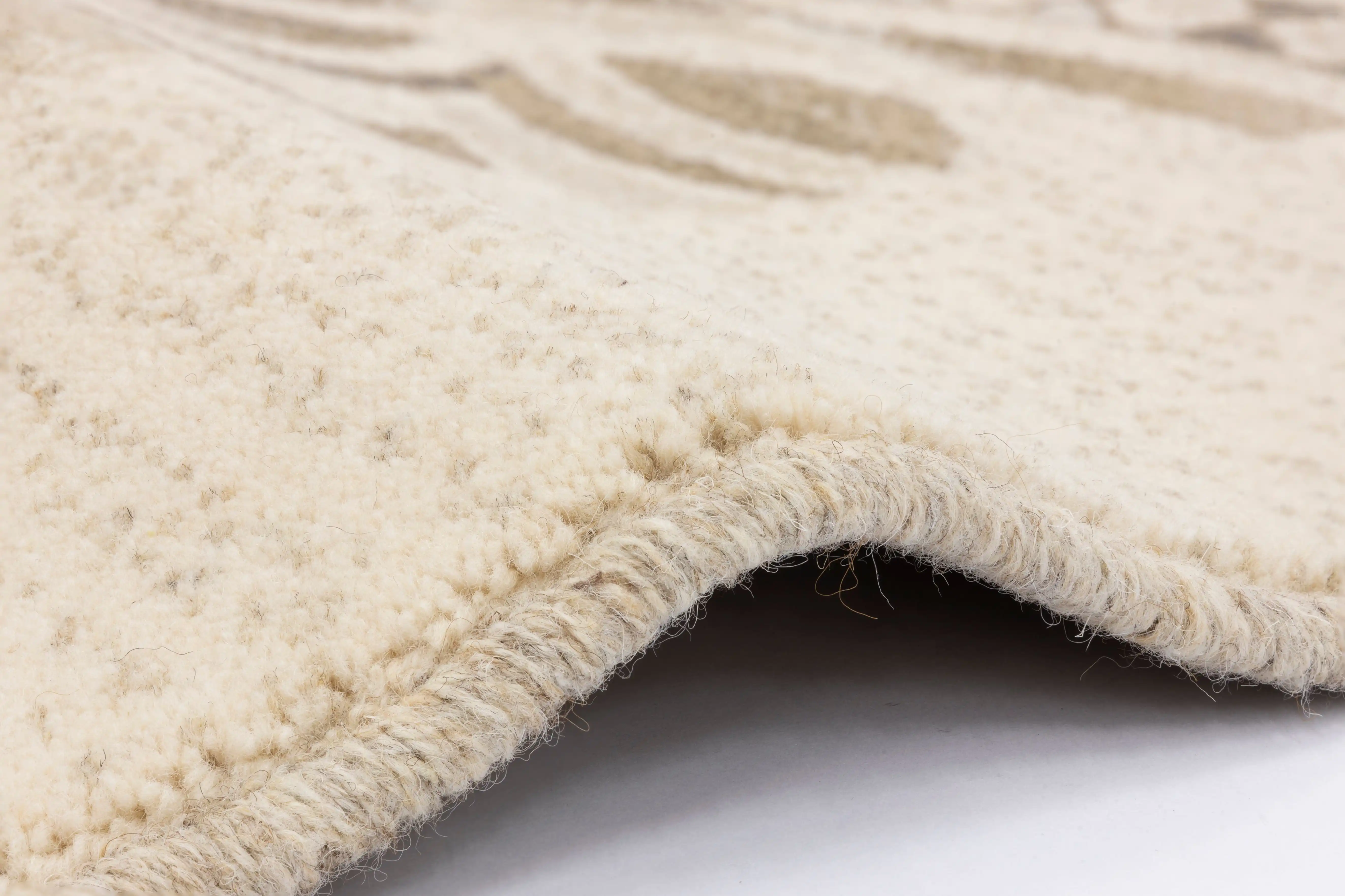 Natural Wool Tempo Tula Cream Rug - Image 3