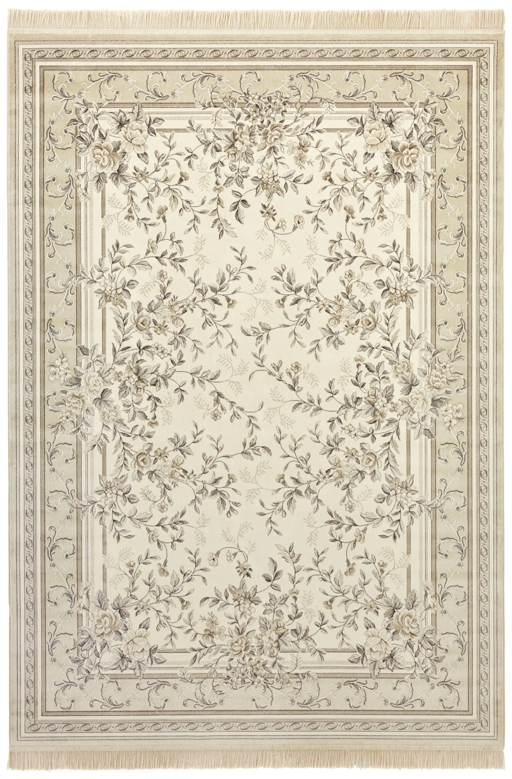 Naveh 104368 Antik Flowers Cream Beige Rug - Image 2