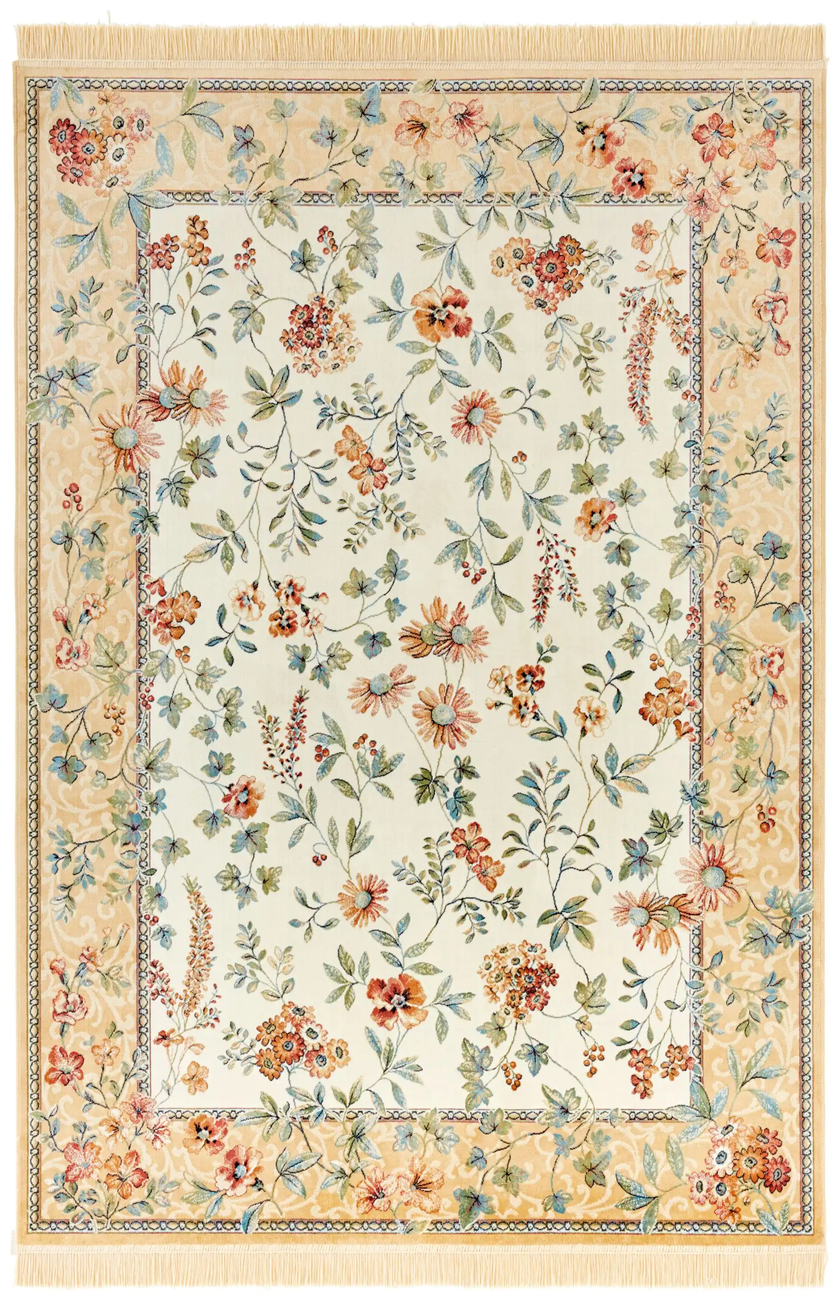 Naveh 104375 Flowers Cream Cord Rug - Image 2