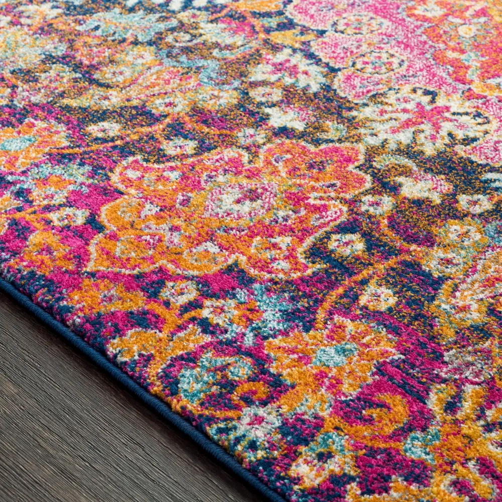 Neerja Vintage Oriental Boho Garnet Rug - Image 3