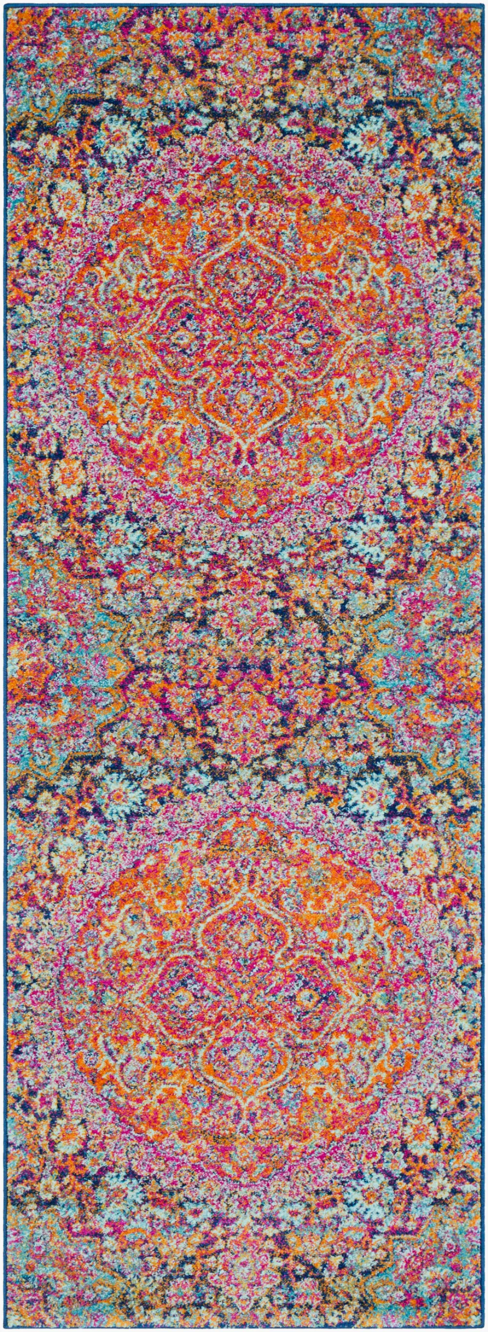 Neerja Vintage Oriental Boho Garnet Rug - Image 6