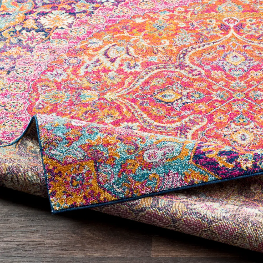 Neerja Vintage Oriental Boho Garnet Rug - Image 8
