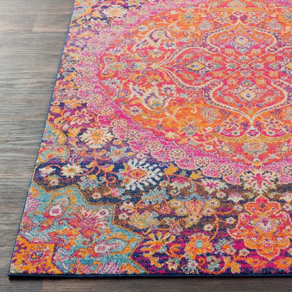 Neerja Vintage Oriental Boho Garnet Rug - Image 9