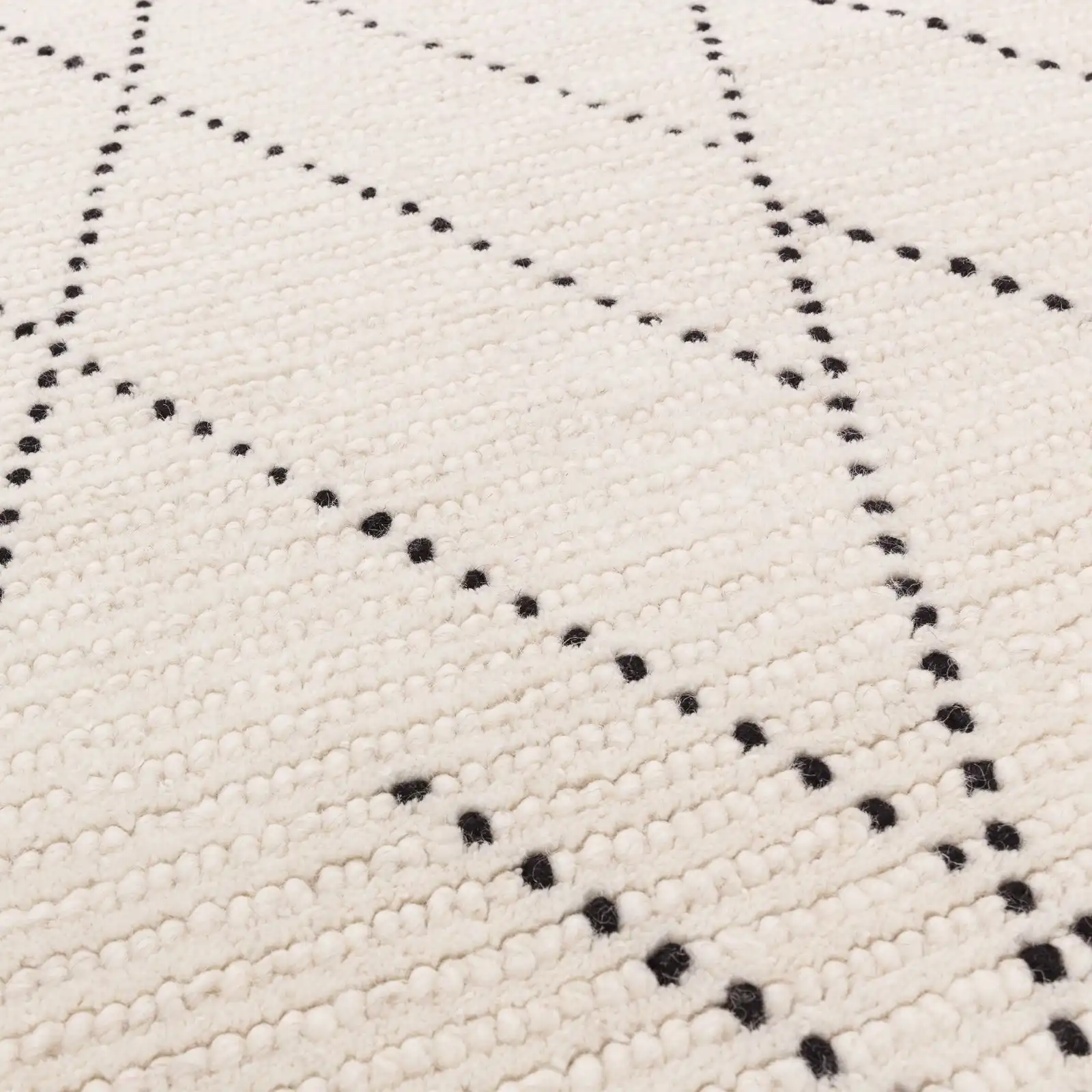 Nepal Cream Black Linear Rug - Image 3
