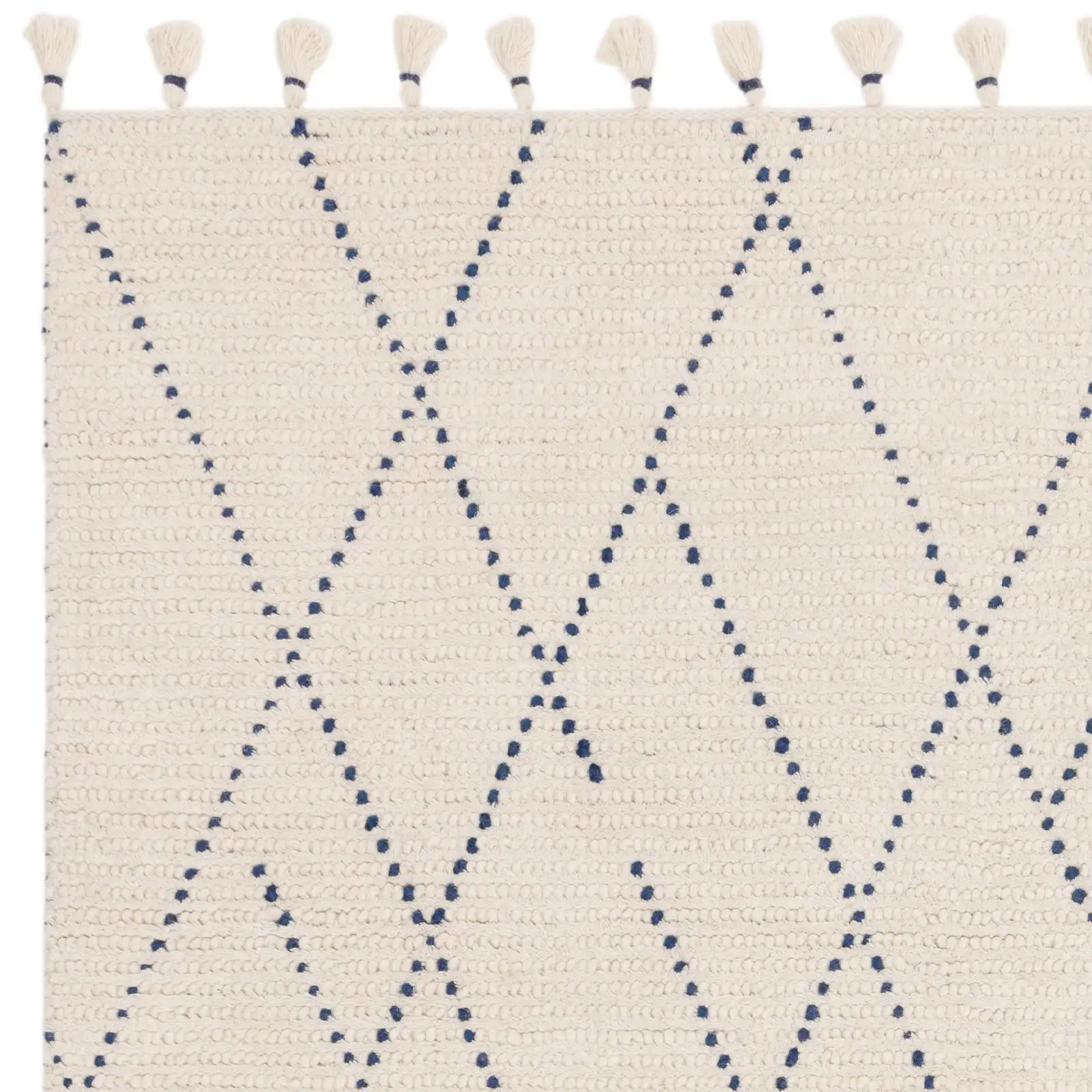 Nepal Cream Blue Linear Rug - Image 5