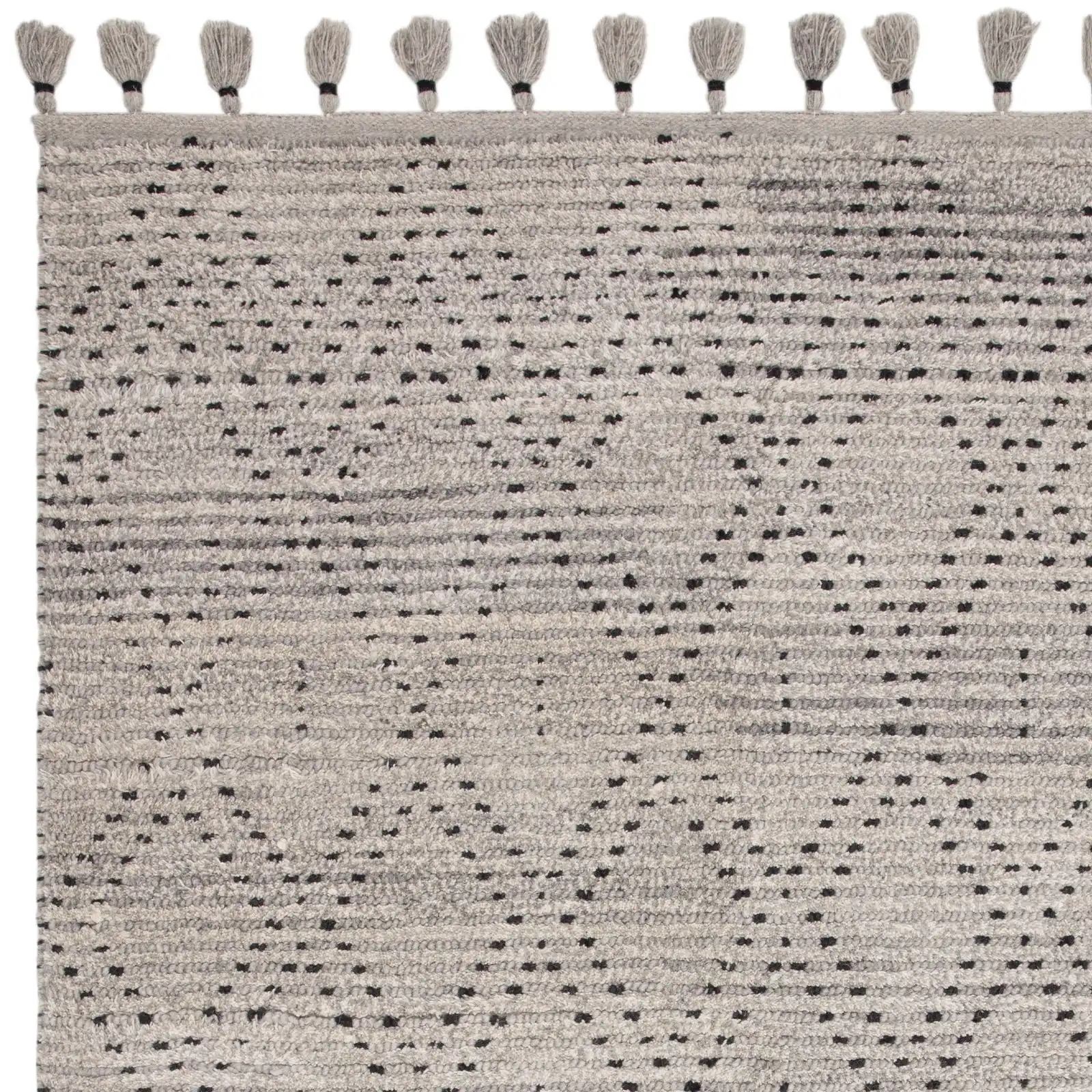 Nepal Grey Black Diamond Rug - Image 4