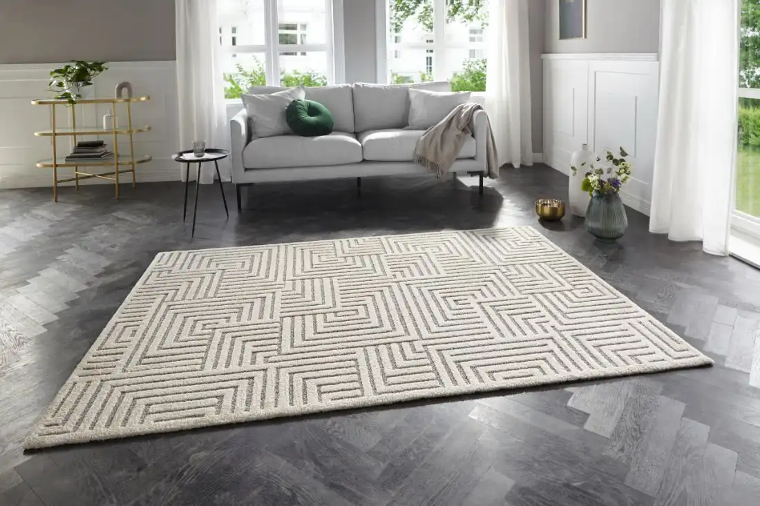 New York Hans 105093 Cream Grey Rug