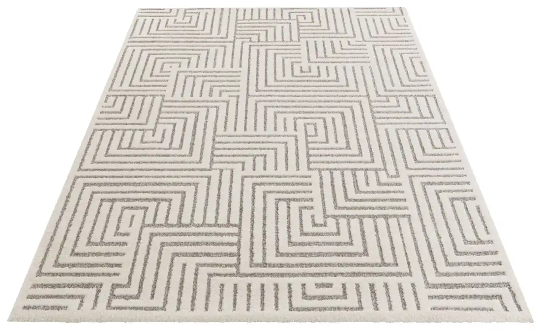 New York Hans 105093 Cream Grey Rug - Image 2
