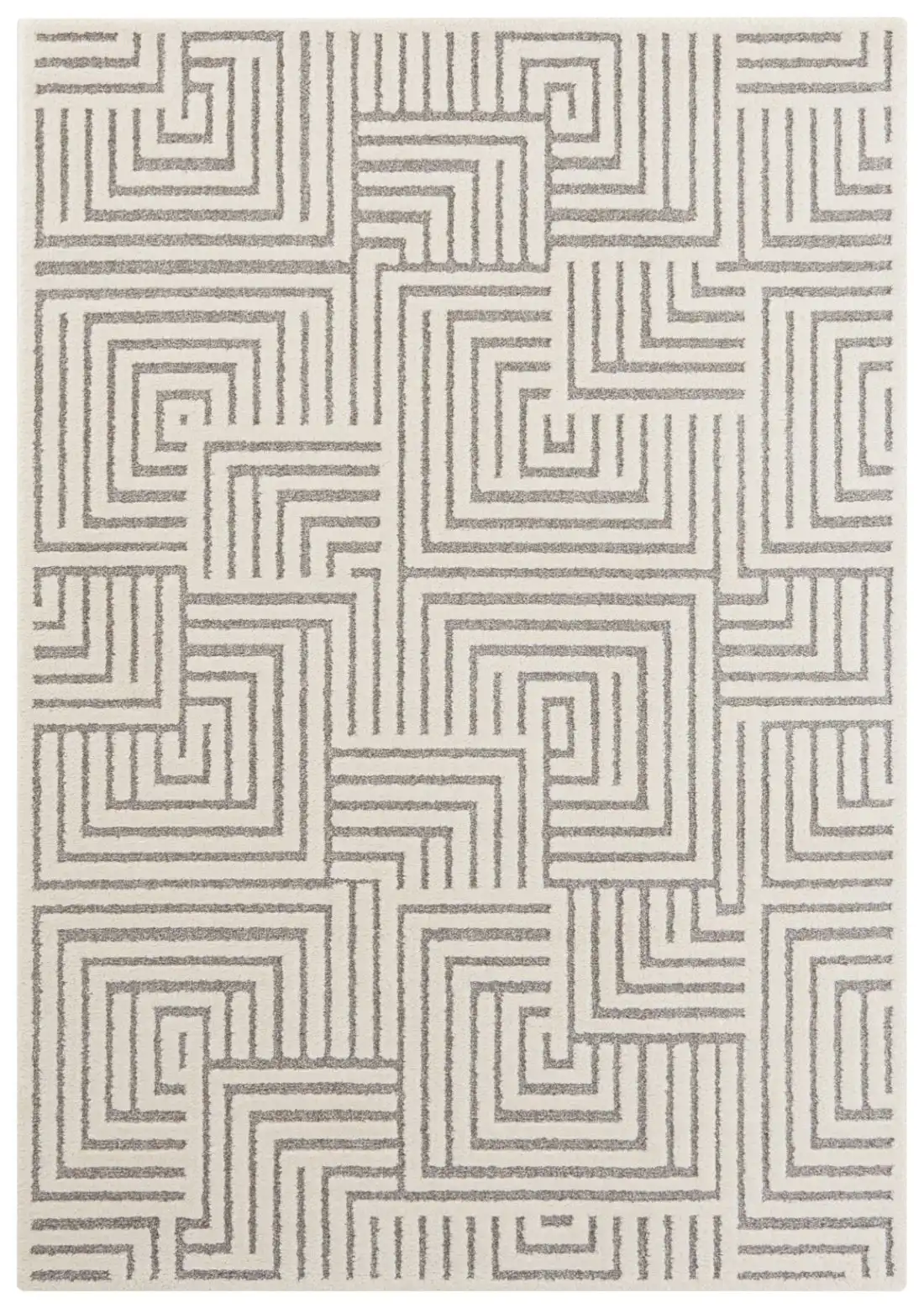 New York Hans 105093 Cream Grey Rug - Image 4