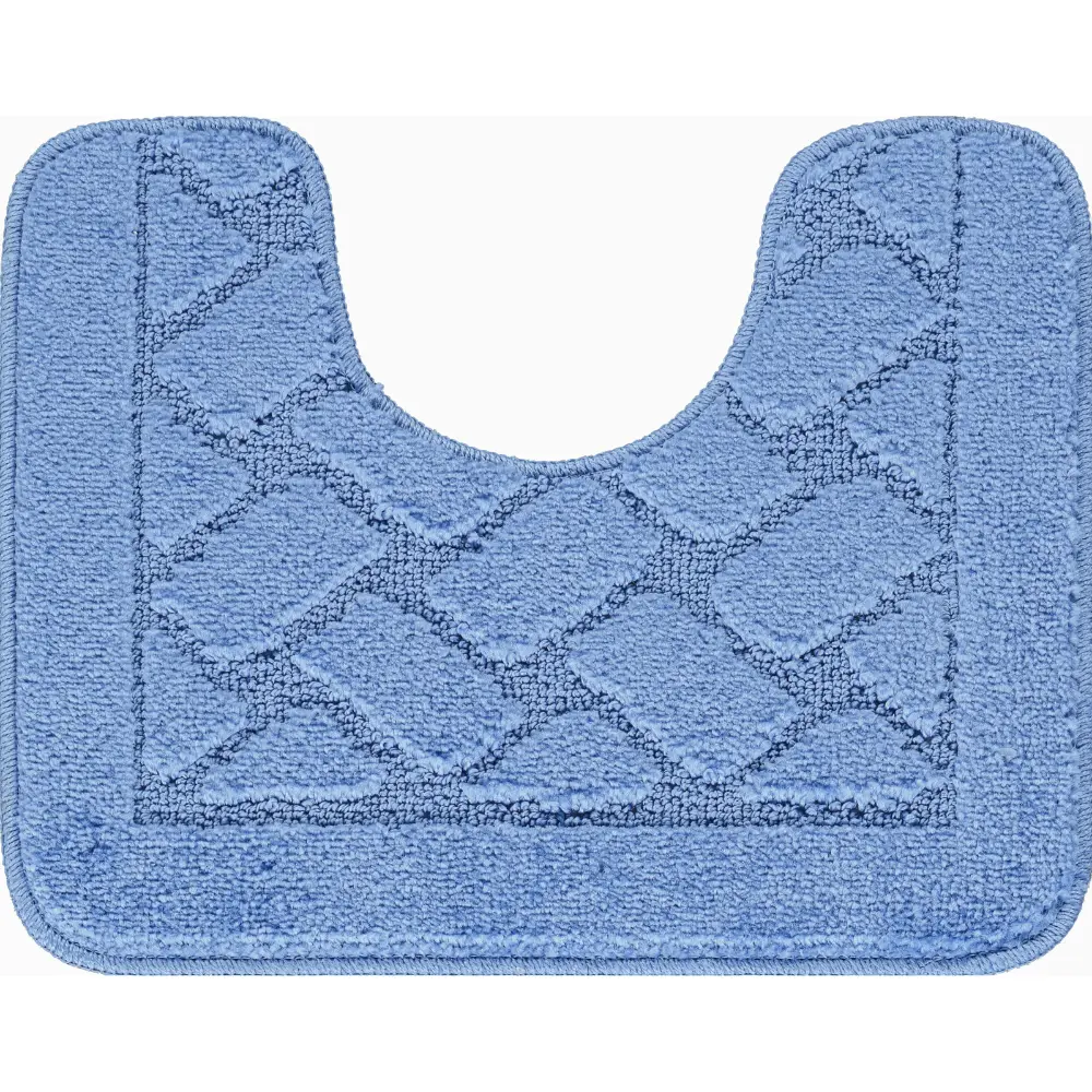 Nilah 2-Piece Machine Washable Non-Slip Blue Bathroom Rug Set - Image 5