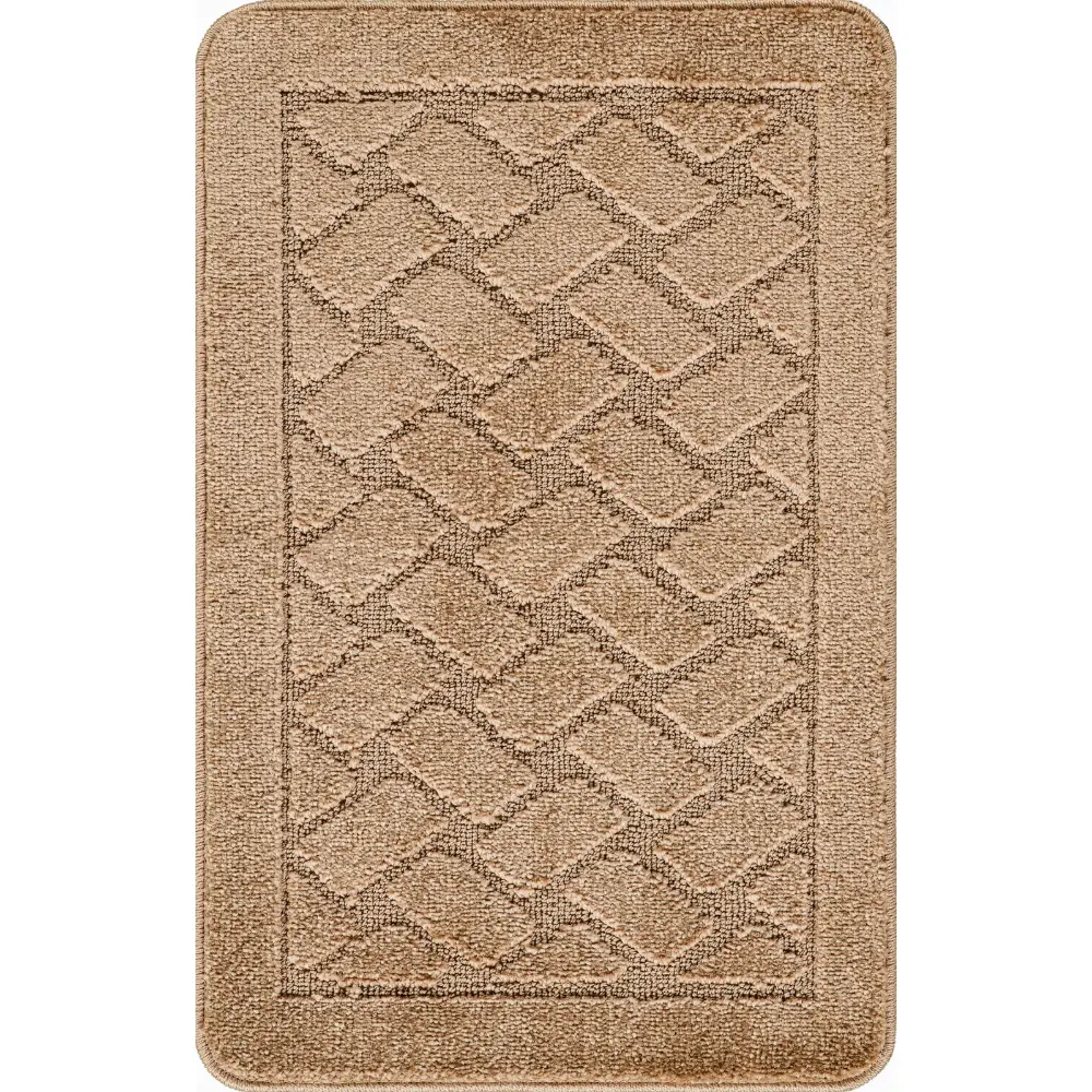 Nilah 2-Piece Machine Washable Non-Slip Brown Bathroom Rug Set - Image 6